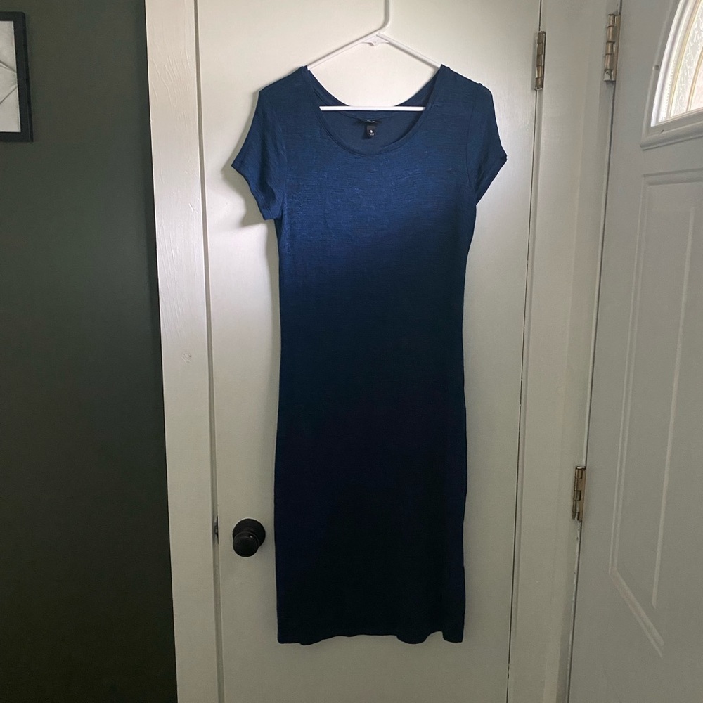 Target Mossimo midi navy blue dress